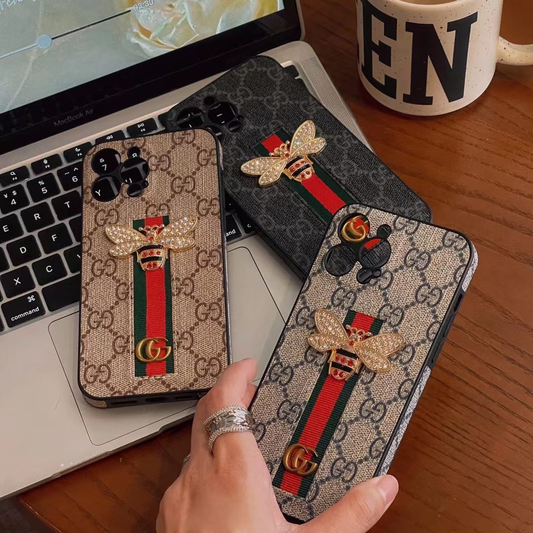 Bee Trendy Phone Case For iPhone With Hand Holders mysite
