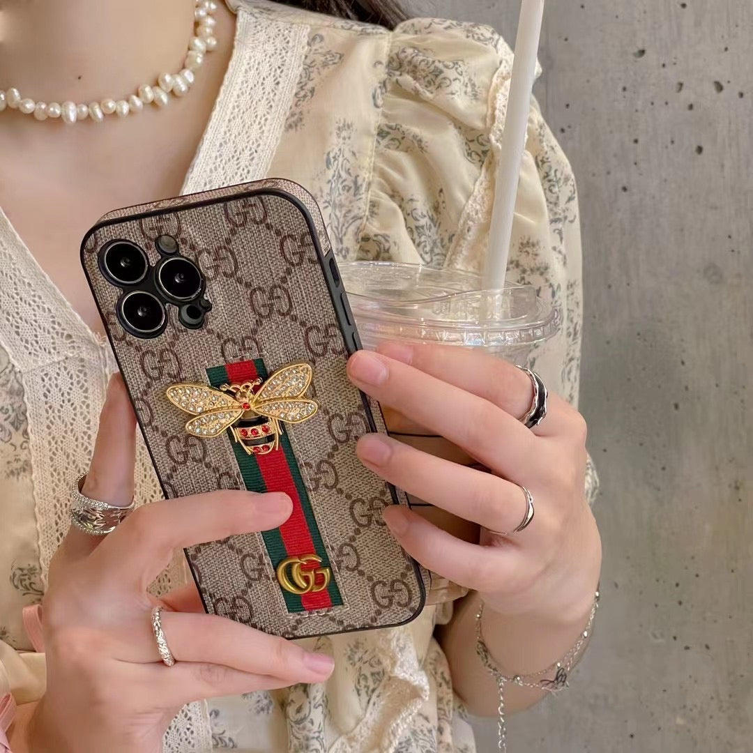 Bee Trendy Phone Case For iPhone With Hand Holders mysite