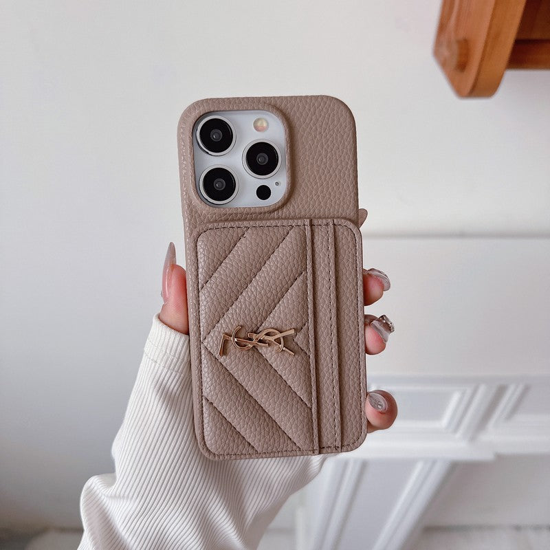 Saint Card Bag Color Leather iPhone Case1 mysite