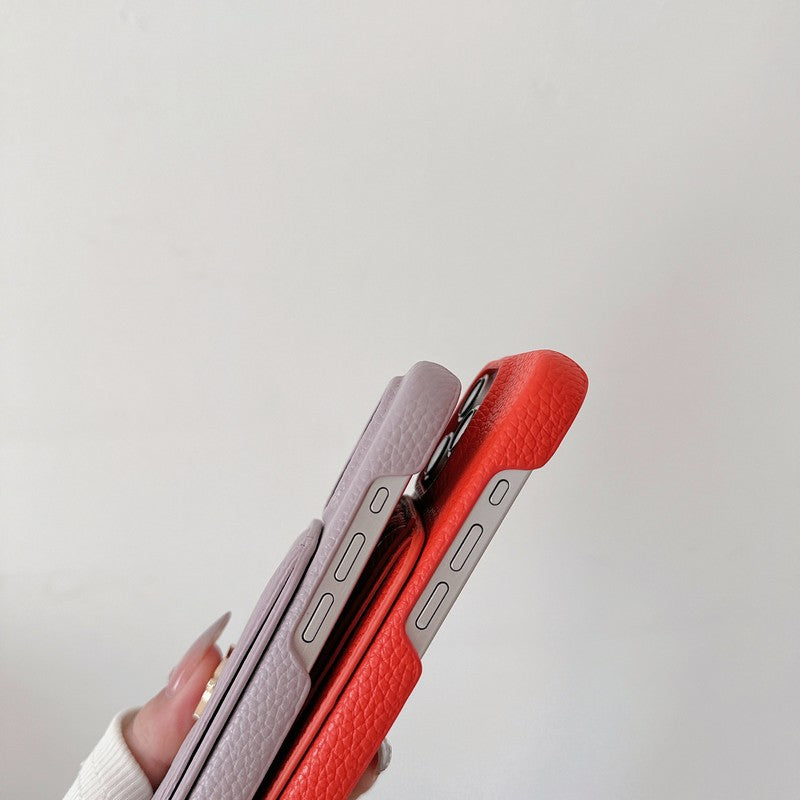 Saint Card Bag Color Leather iPhone Case1 mysite