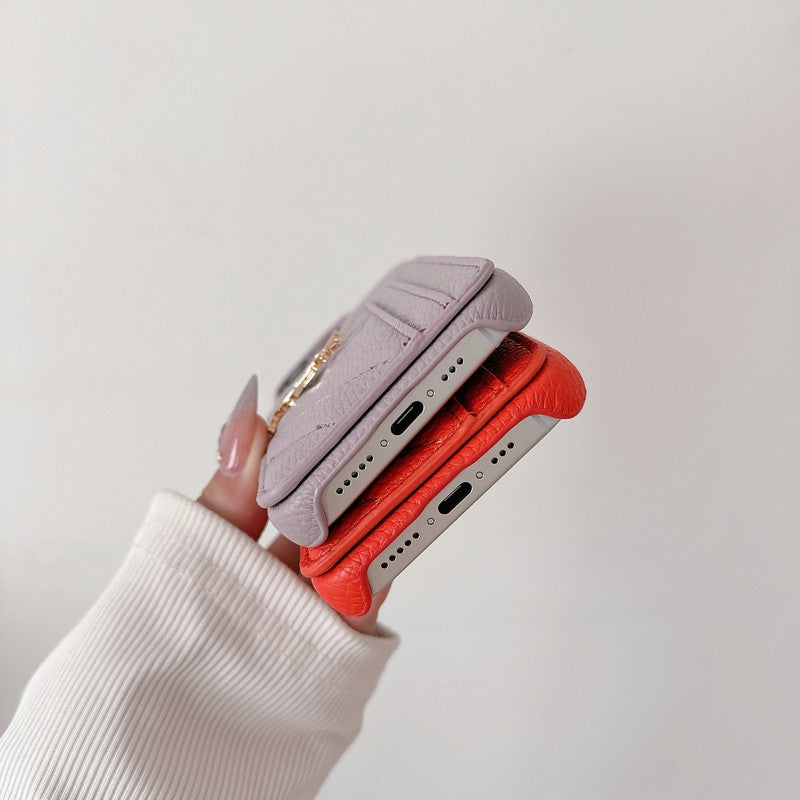 Saint Card Bag Color Leather iPhone Case1 mysite