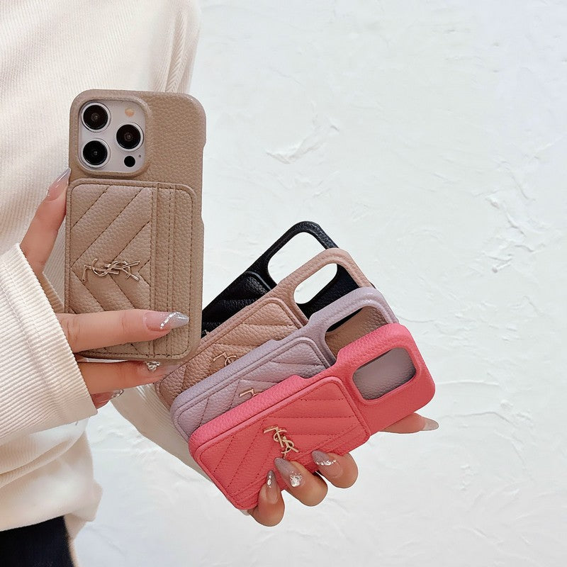 Saint Card Bag Color Leather iPhone Case1 mysite