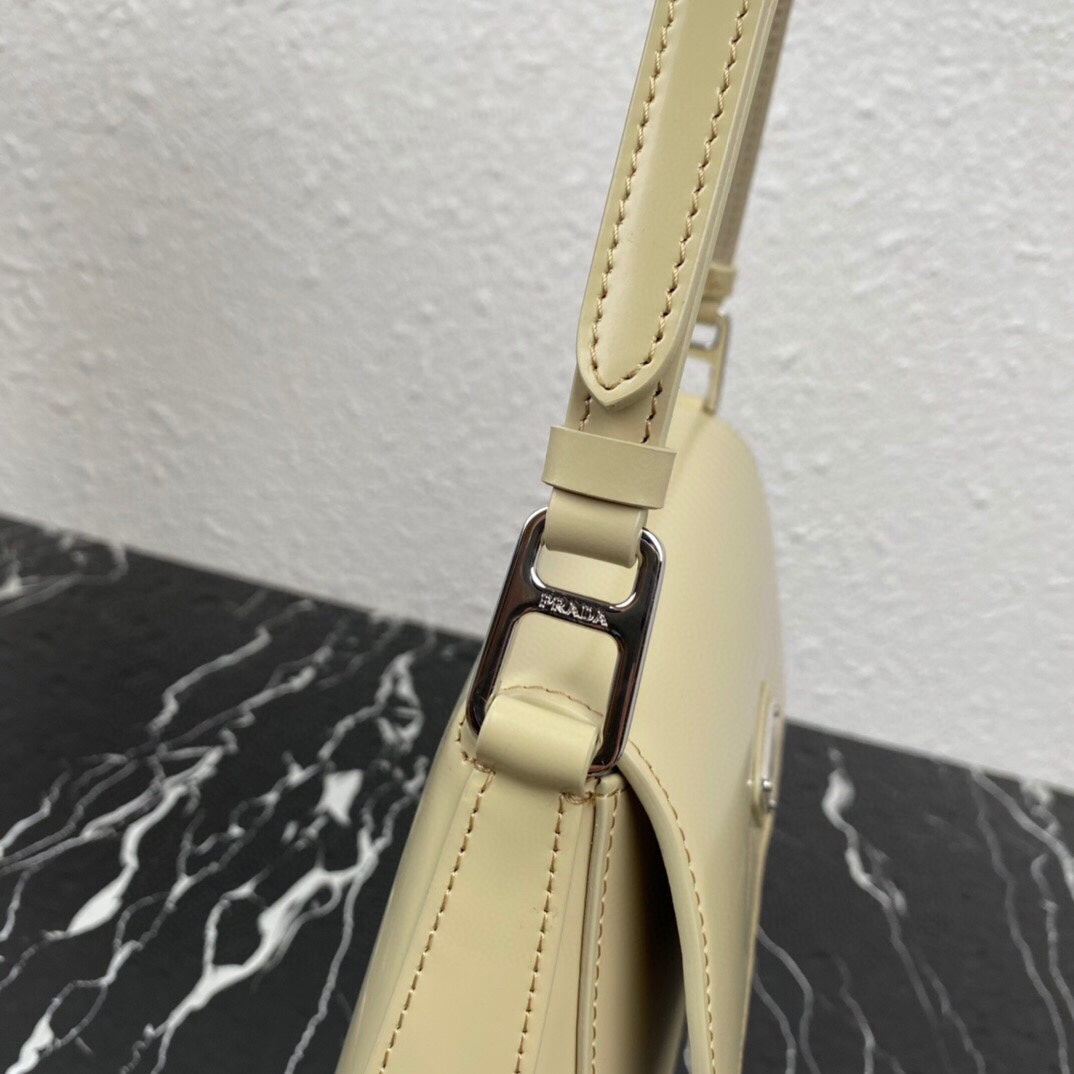 CLEO 24 BEIGE BRUSHED LEATHER SHOULDER BAG mysite