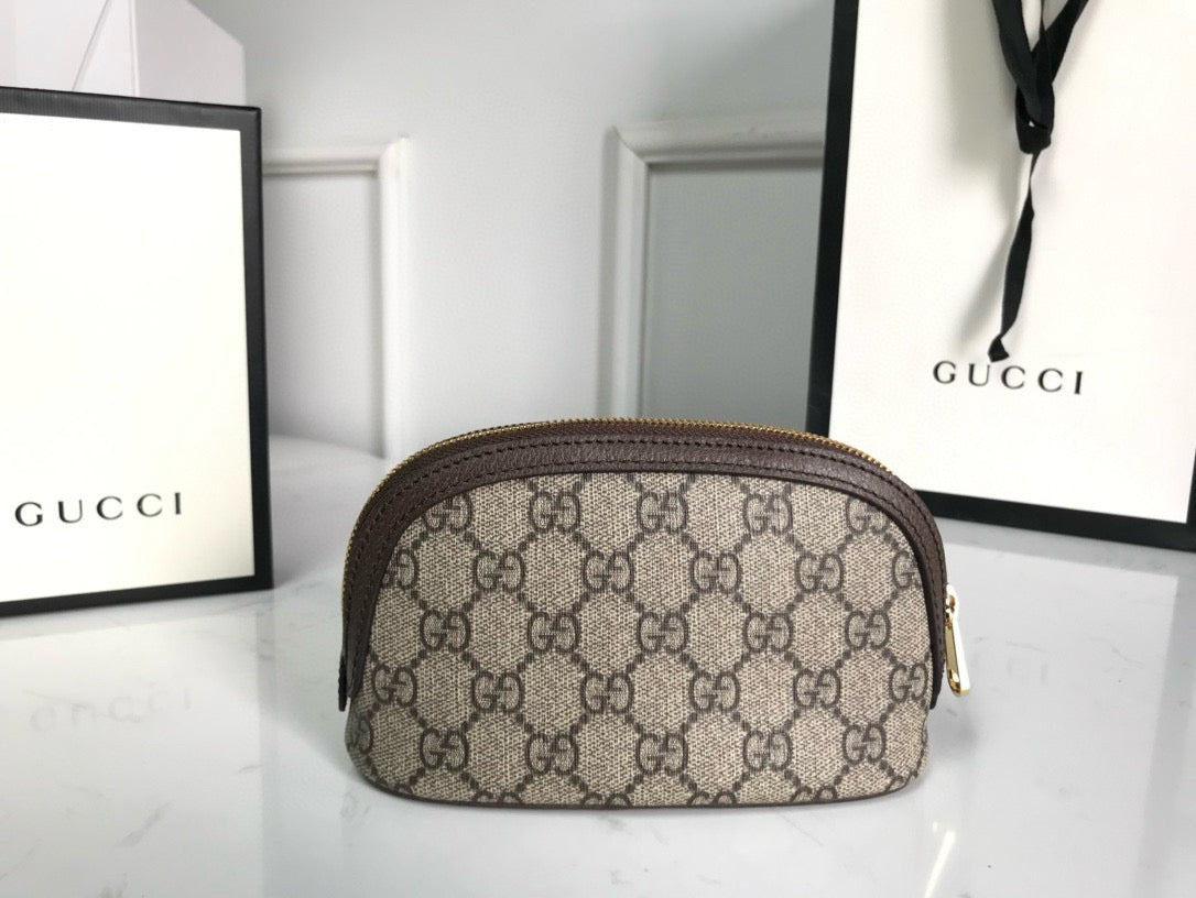 ophidia small 17cm comestic pouch beige monogram canvas mysite