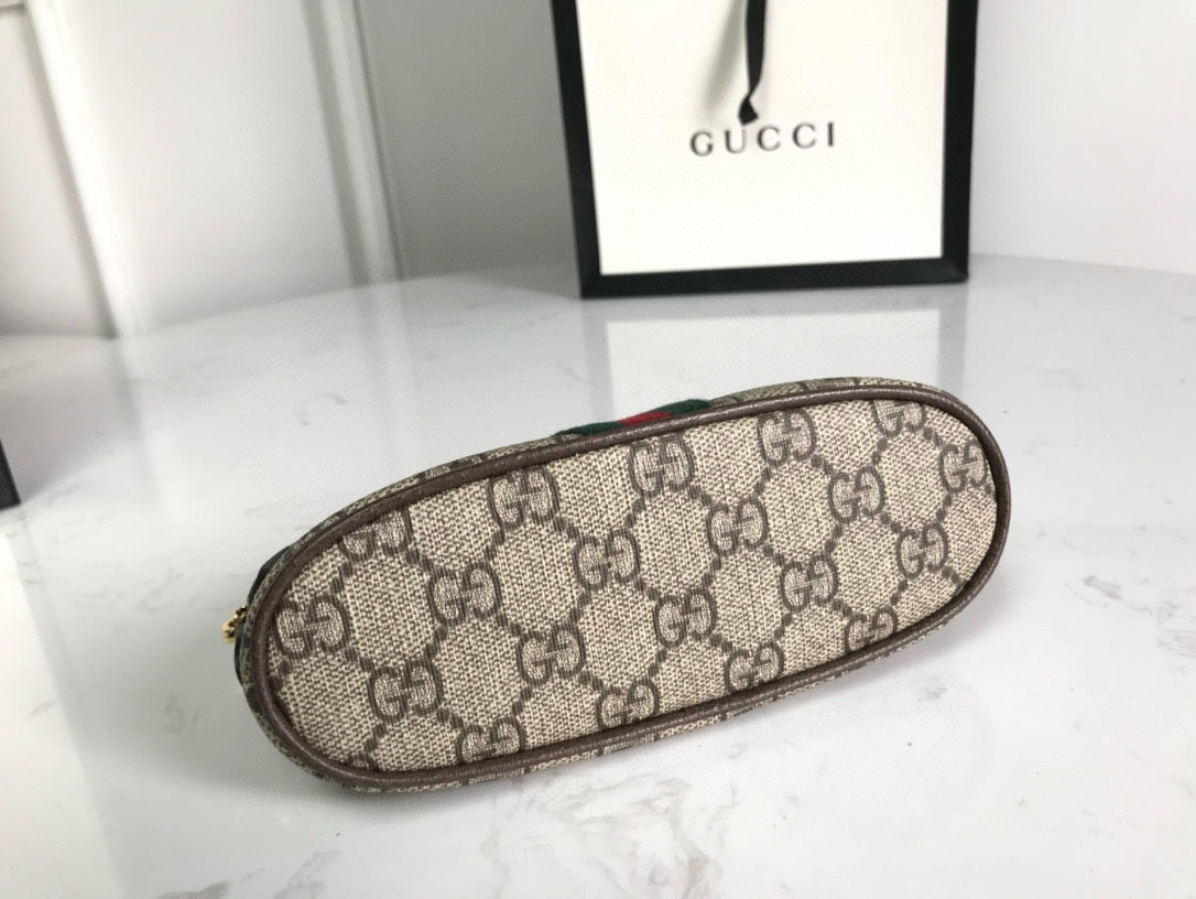 ophidia small 17cm comestic pouch beige monogram canvas mysite