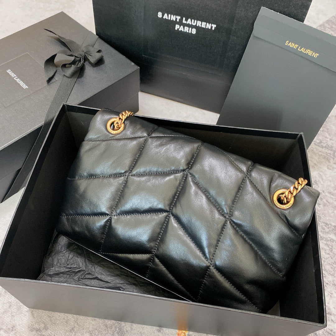 Saint Laurent Small Loulou 29 Shoulder Bag Black Lambskin Ghw mysite