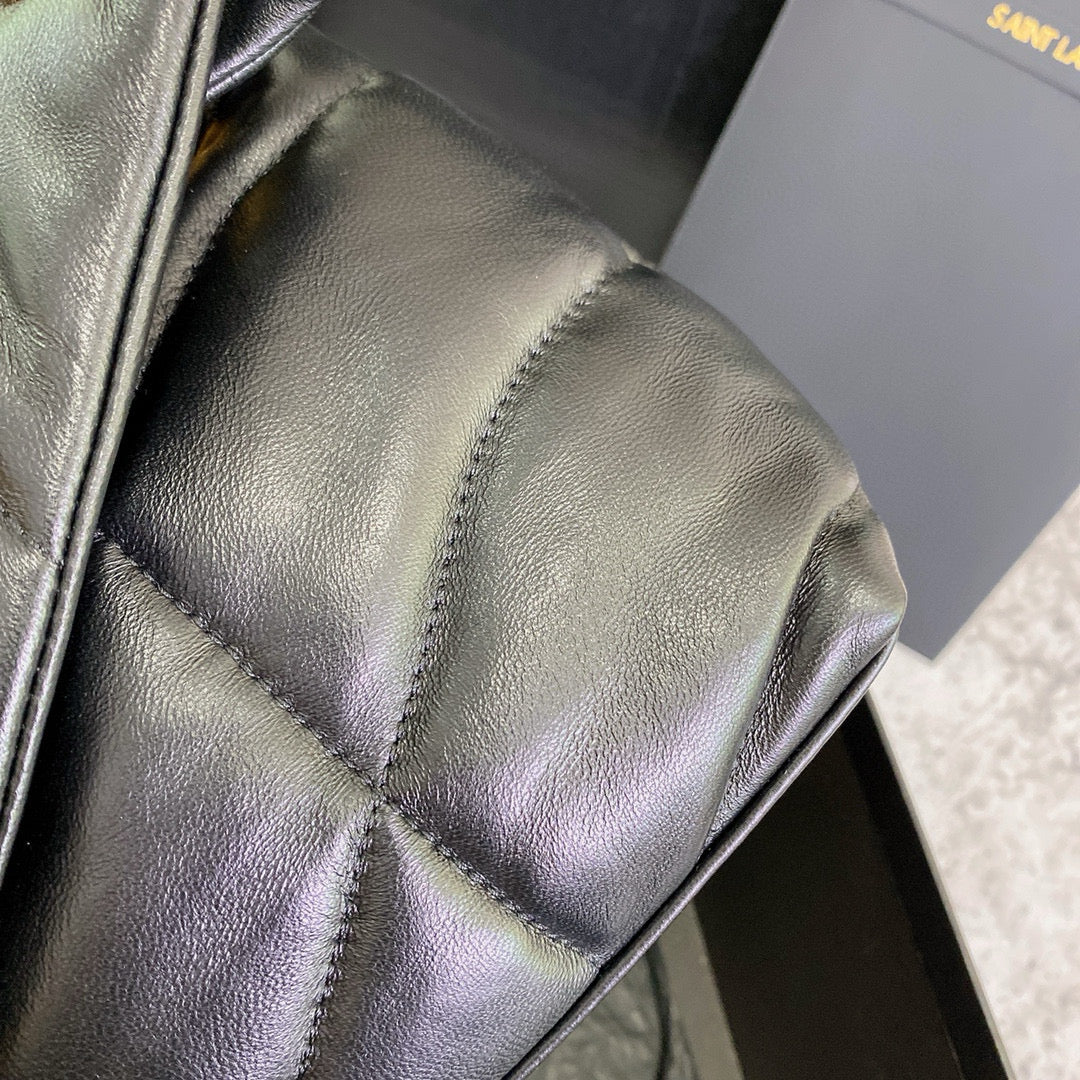 Saint Laurent Small Loulou 29 Shoulder Bag Black Lambskin Ghw mysite