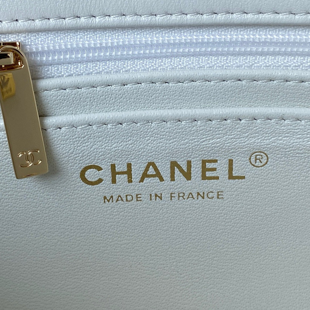 cc flap bag 20 white lambskin gold hardware mysite