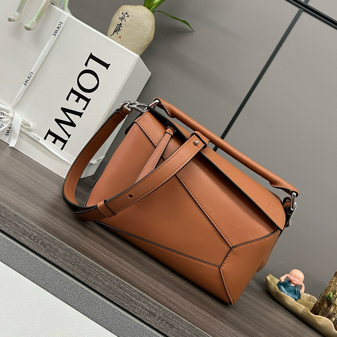 Small Puzzle 24 bag in classic gold calfskin shw mysite