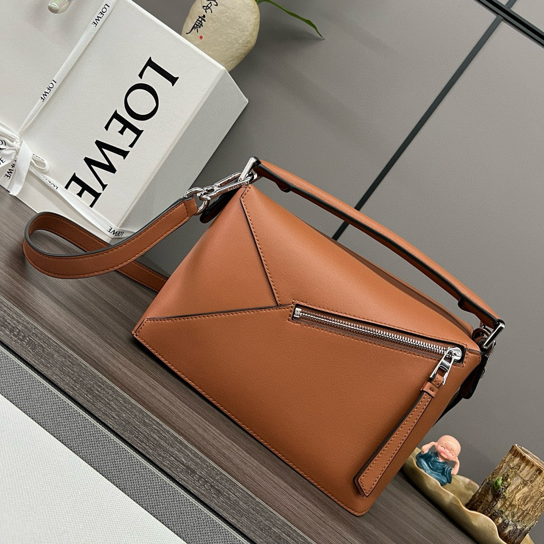 Small Puzzle 24 bag in classic gold calfskin shw mysite