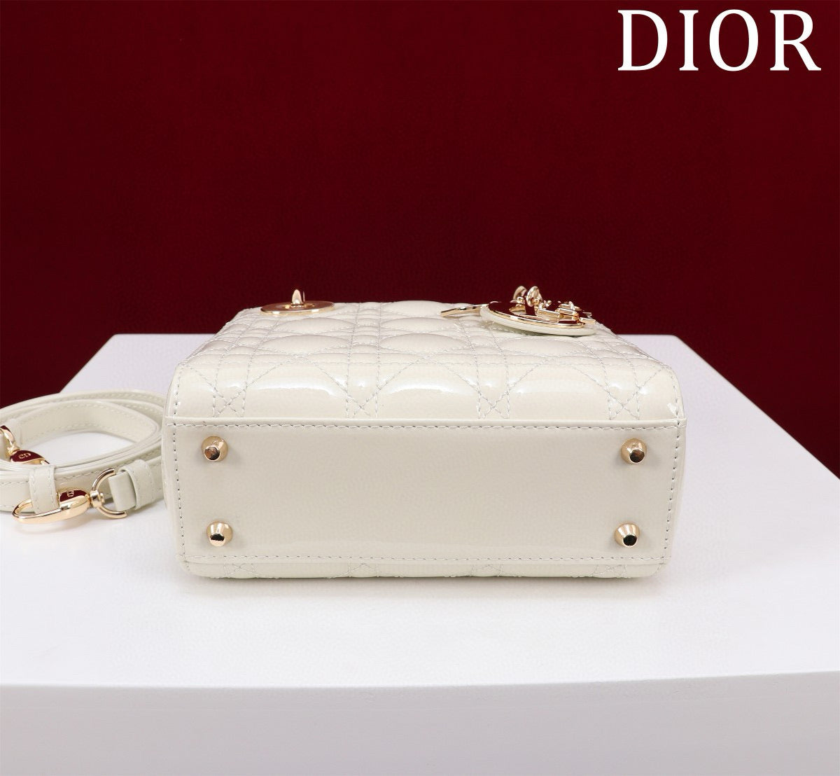 Mini Lady 17 My ABC White Patent Calfskin mysite