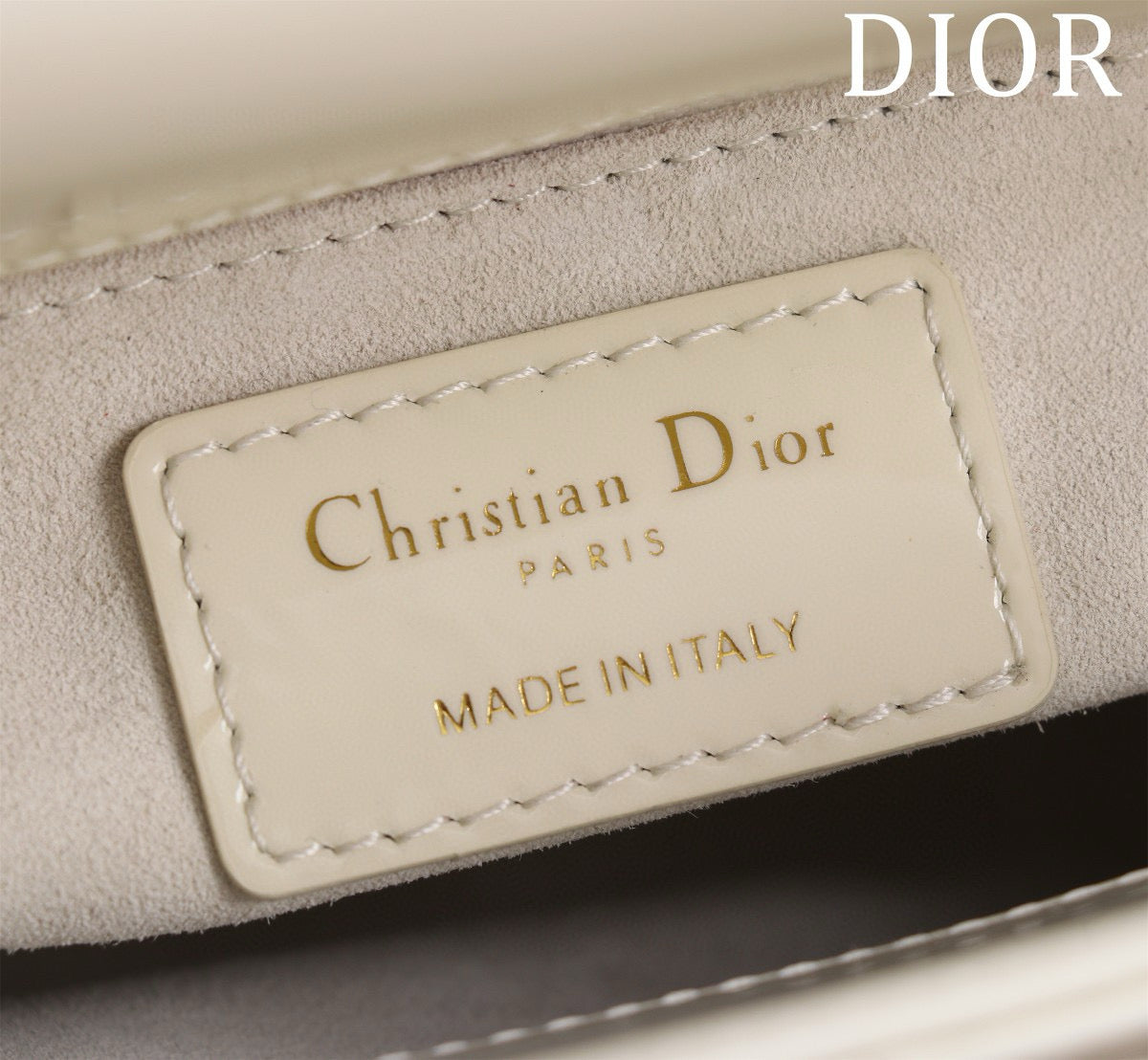 Mini Lady 17 My ABC White Patent Calfskin mysite