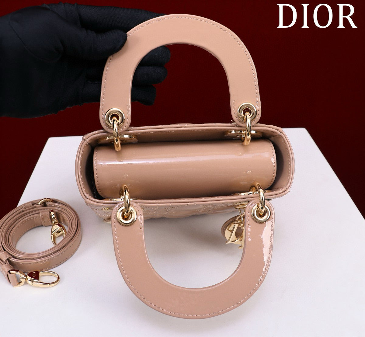 Mini Lady 17 My ABC Light Pink Patent Calfskin mysite
