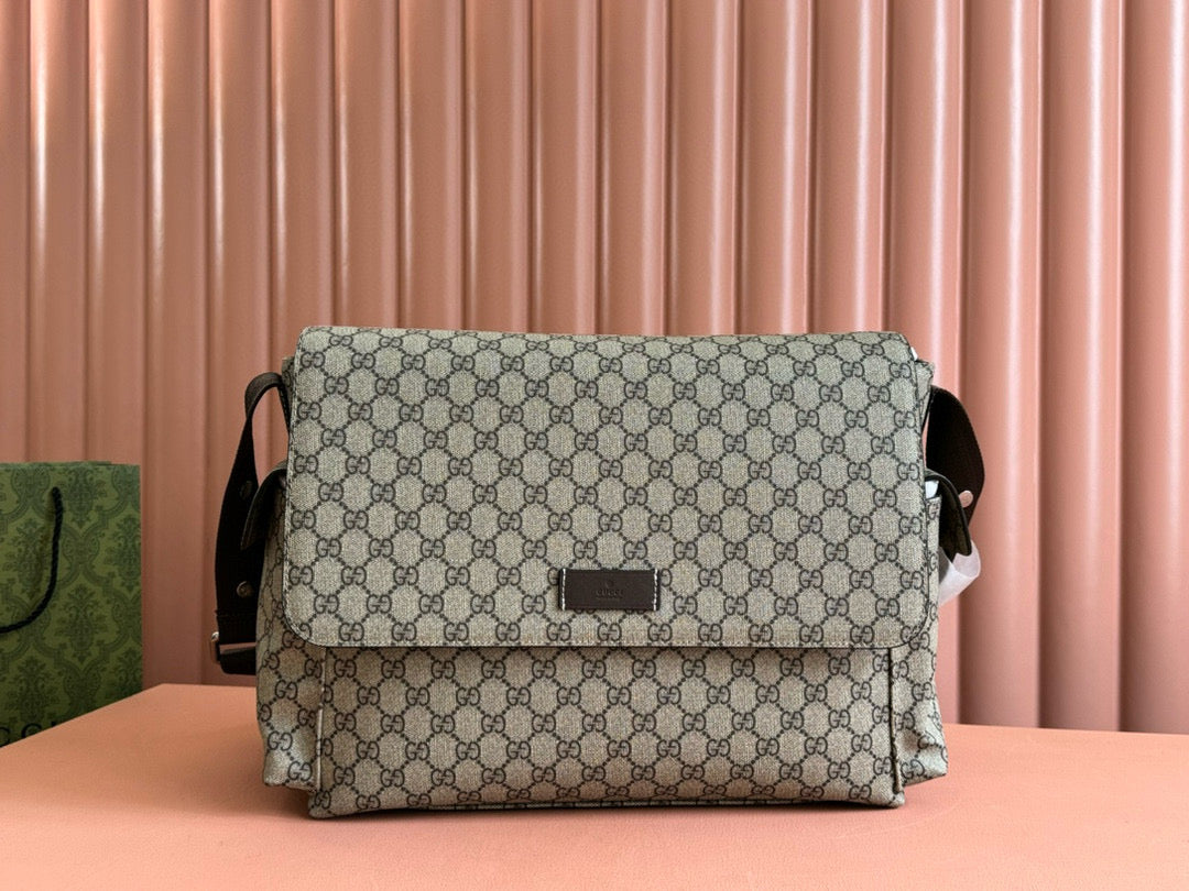 GC Large Changing Bag Beige Ebony Monogram Canvas mysite
