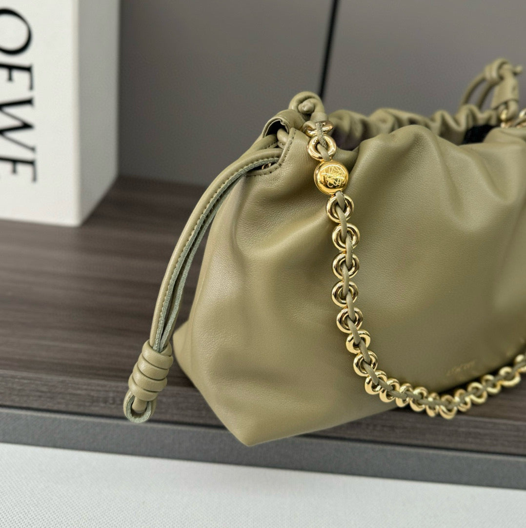 Loewe Flamenco Lucky Bag 30 Eucalyptus Green Nappa Lambskin mysite