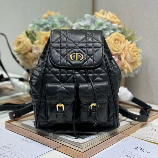 CD Caro Medium Size Backpack Black Sheepskin  23 x 26.7 x 12.5 cm mysite