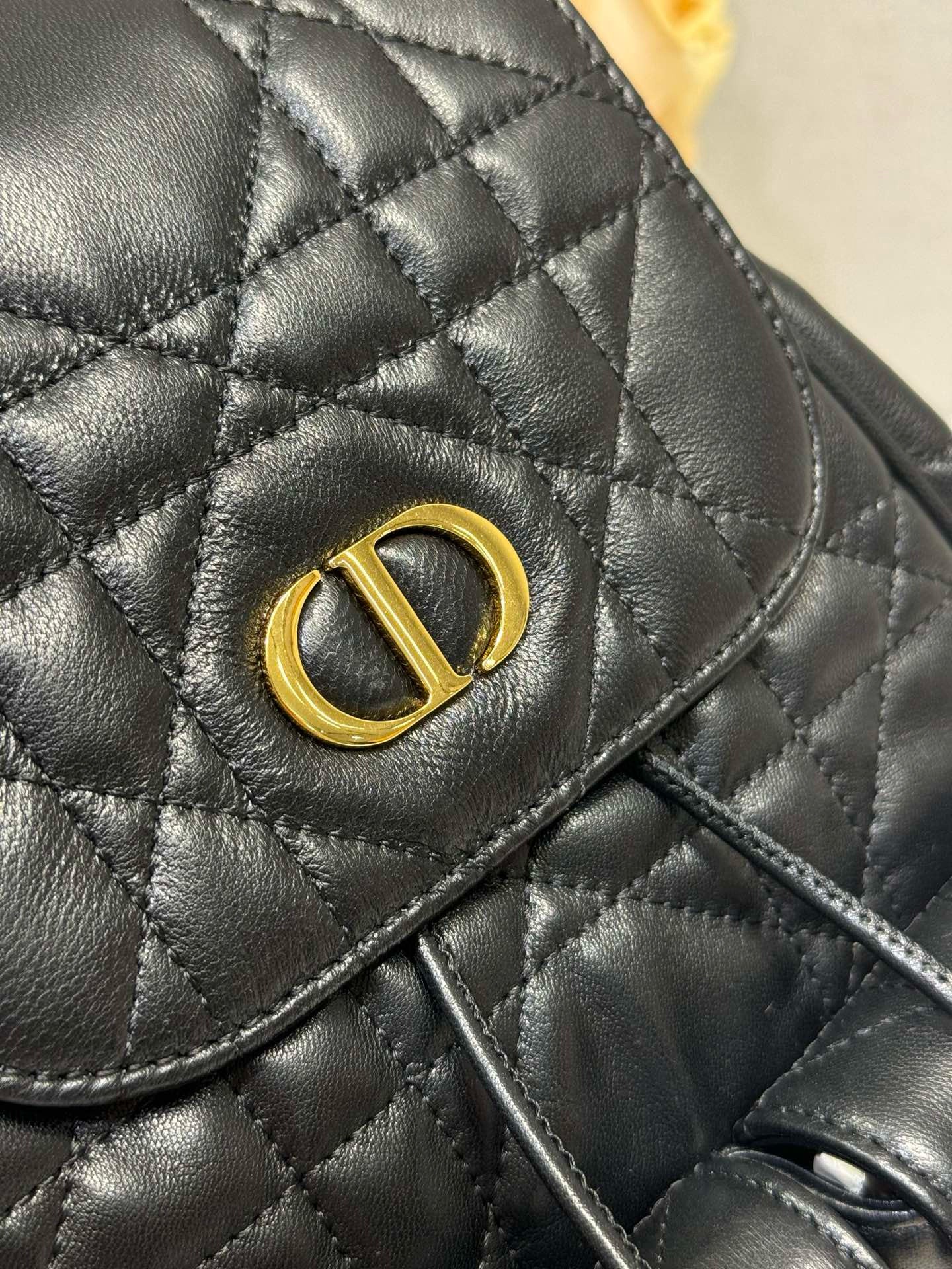 CD Caro Medium Size Backpack Black Sheepskin  23 x 26.7 x 12.5 cm mysite