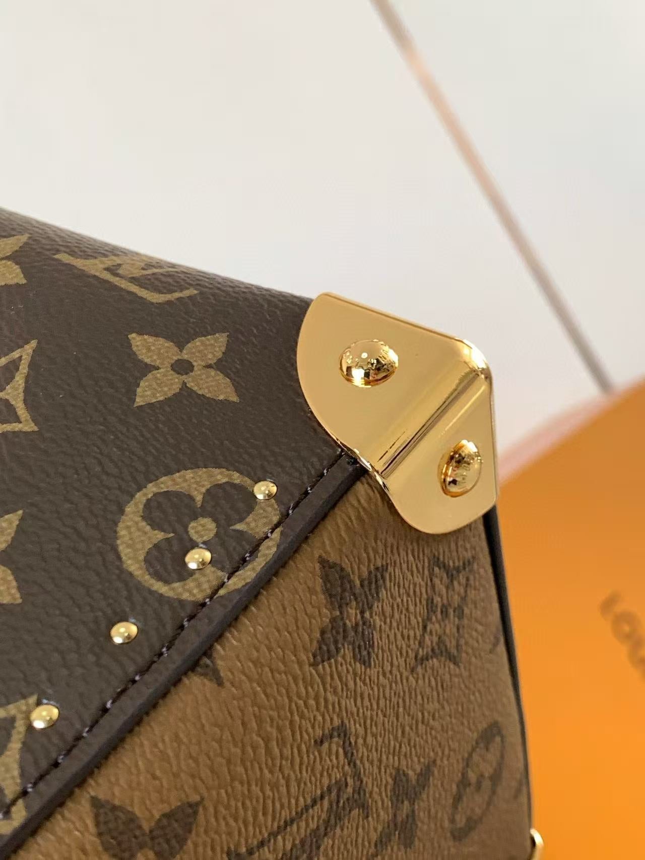 LV Speedy Trunk Bag 20cm Black Brown Cowhide Canvas mysite