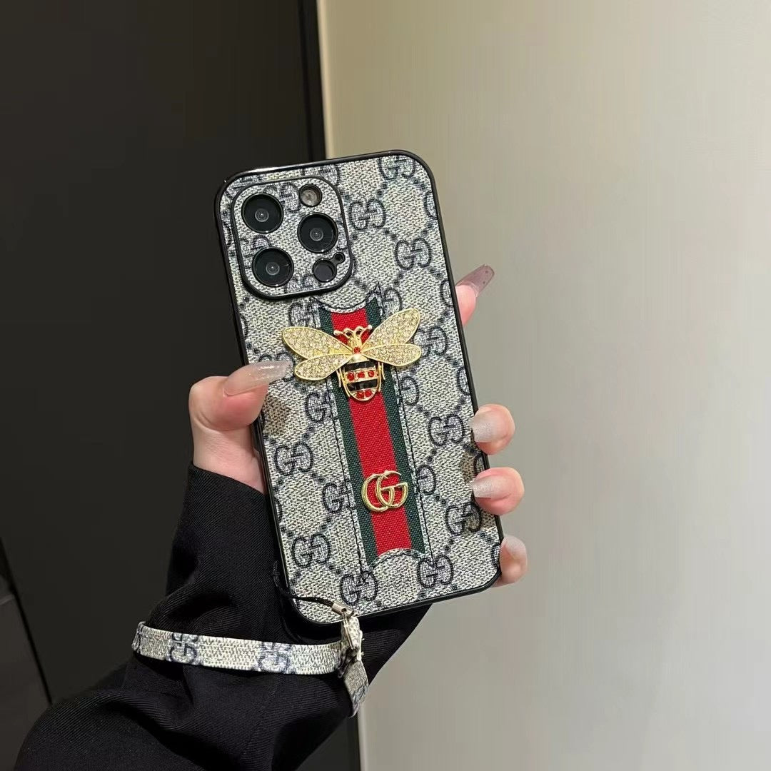 Bee Trendy Phone Case For iPhone With Hand Holders mysite