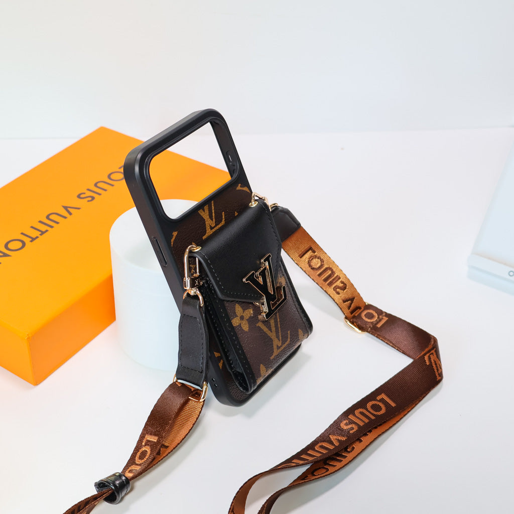 LV Crossbody Phone Case For iPhone 17 / 16 / 15 / 14s mysite