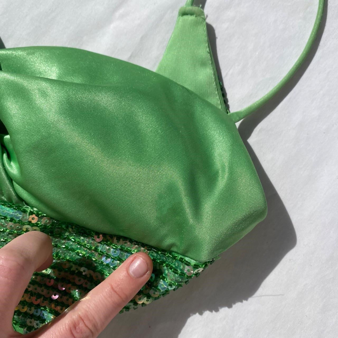 Green Vintage Fashion Playful Deep V Exquisite Beaded Sequin Camisole Long Backless Satin Fairy Ball Gown Prom Dress Evening Gown Birthday Party Dress gh3960s mysite