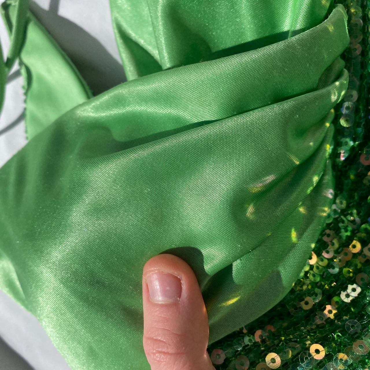 Green Vintage Fashion Playful Deep V Exquisite Beaded Sequin Camisole Long Backless Satin Fairy Ball Gown Prom Dress Evening Gown Birthday Party Dress gh3960s mysite