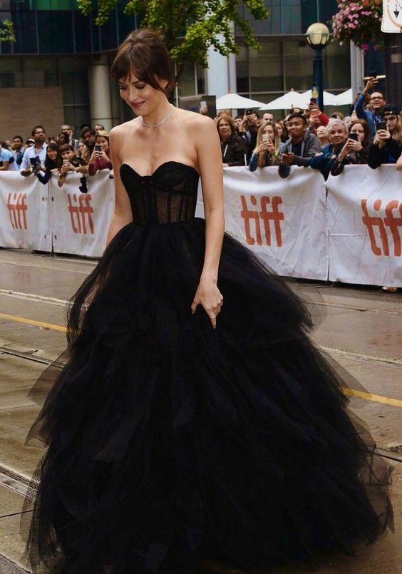 Elegant Black Lace Ball Gown Prom Dresses SH273s mysite