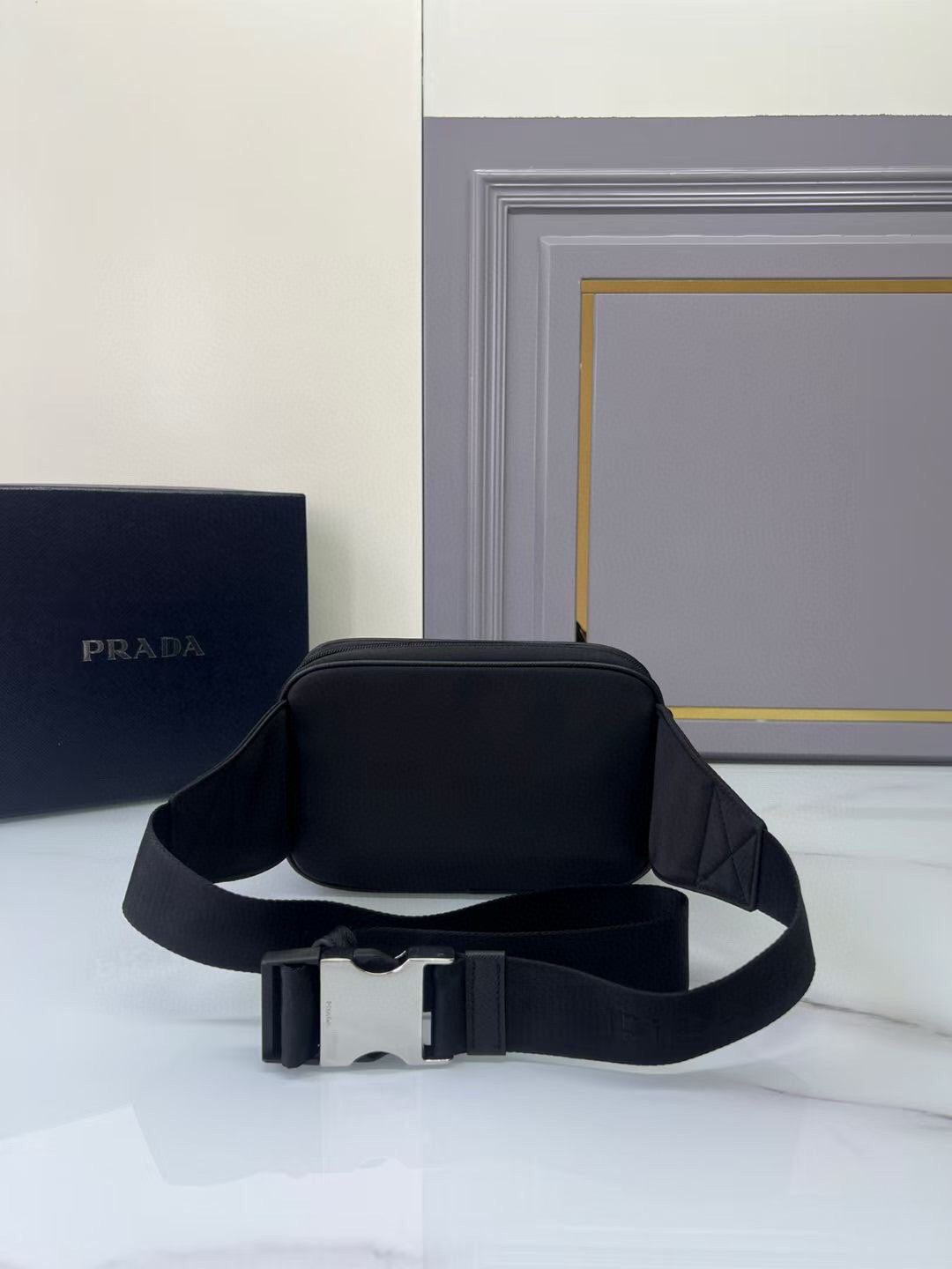 Prada Black Re-Nylon belt bag mysite
