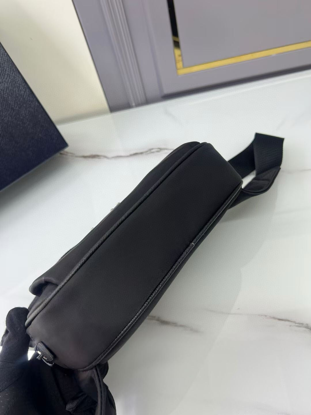 Prada Black Re-Nylon belt bag mysite