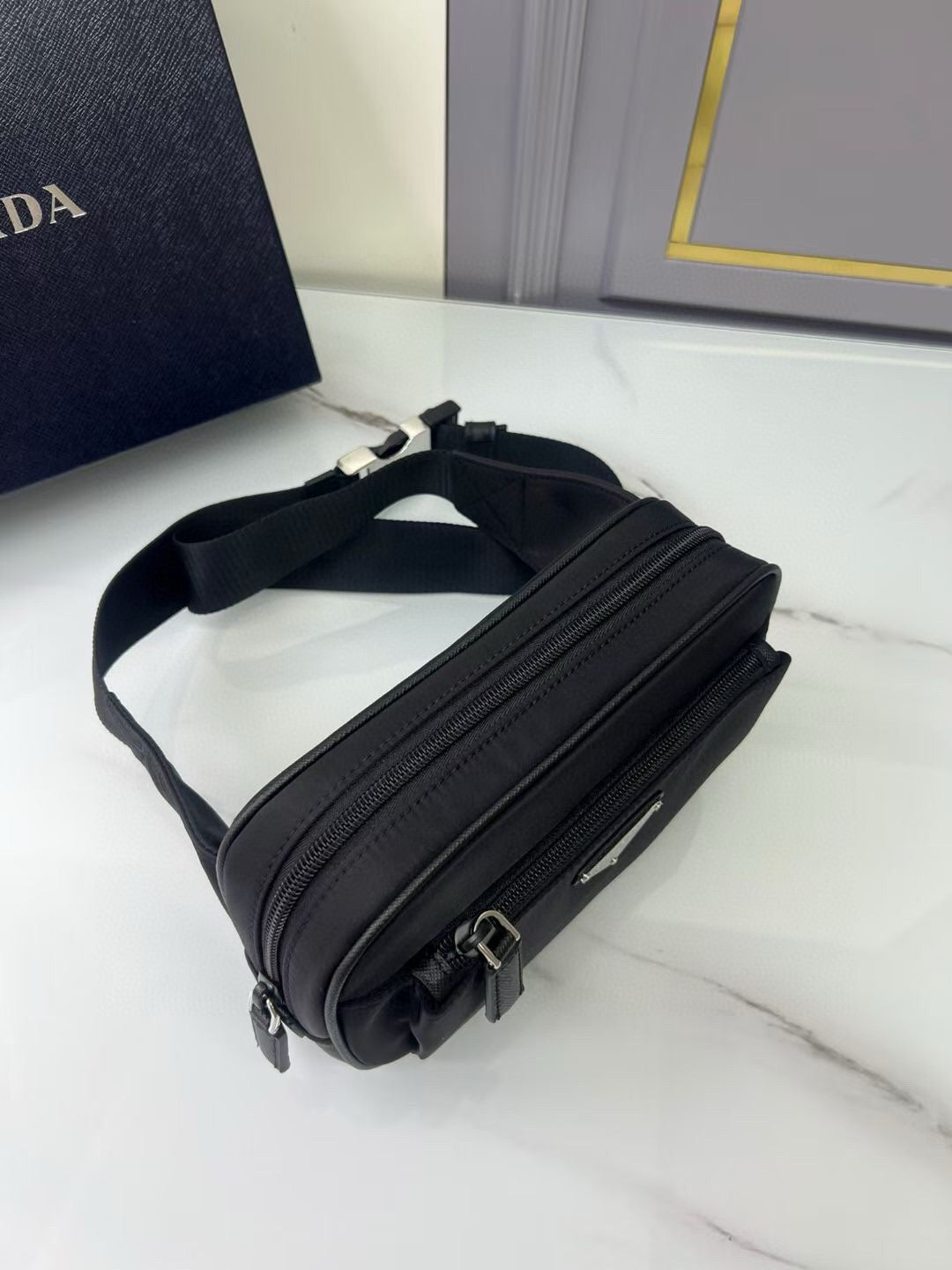 Prada Black Re-Nylon belt bag mysite