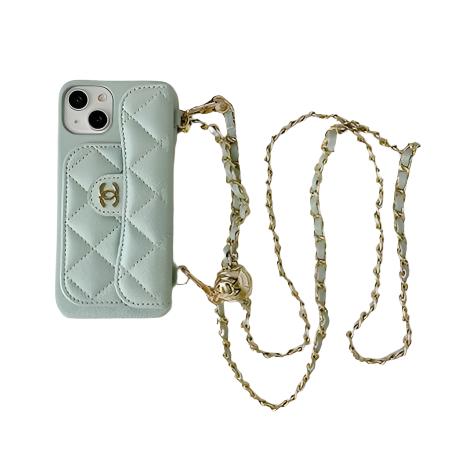 Chanel Genuine Leather Wallet Leather Crossbody Bag Phone Case For iPhone 17 / 16 / 15 / 14s mysite