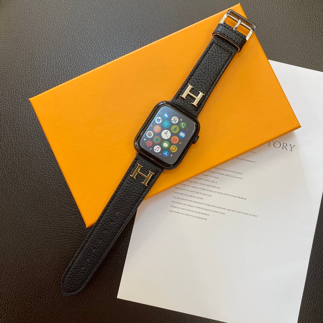 Genuine Pattern Leather Apple Watch Straps-1 mysite