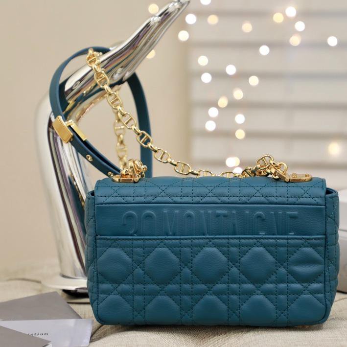 SMALL CARO BAG DEEP OCEAN BLUE SUPPLE CANNAGE CALFSKIN mysite