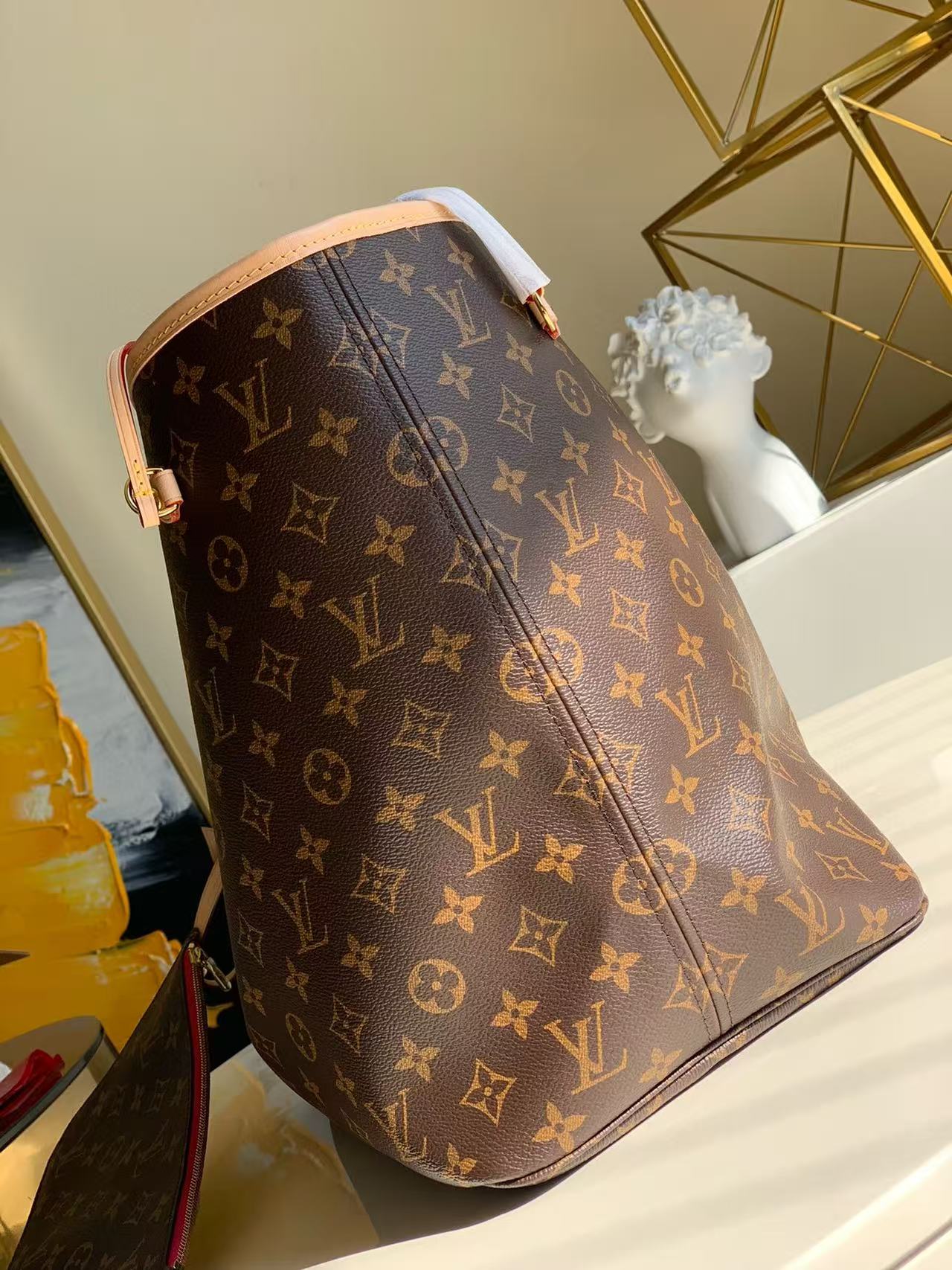 LV Neverfull GM 40cm M41180 Brown Monogram Canvas & Cowhide mysite