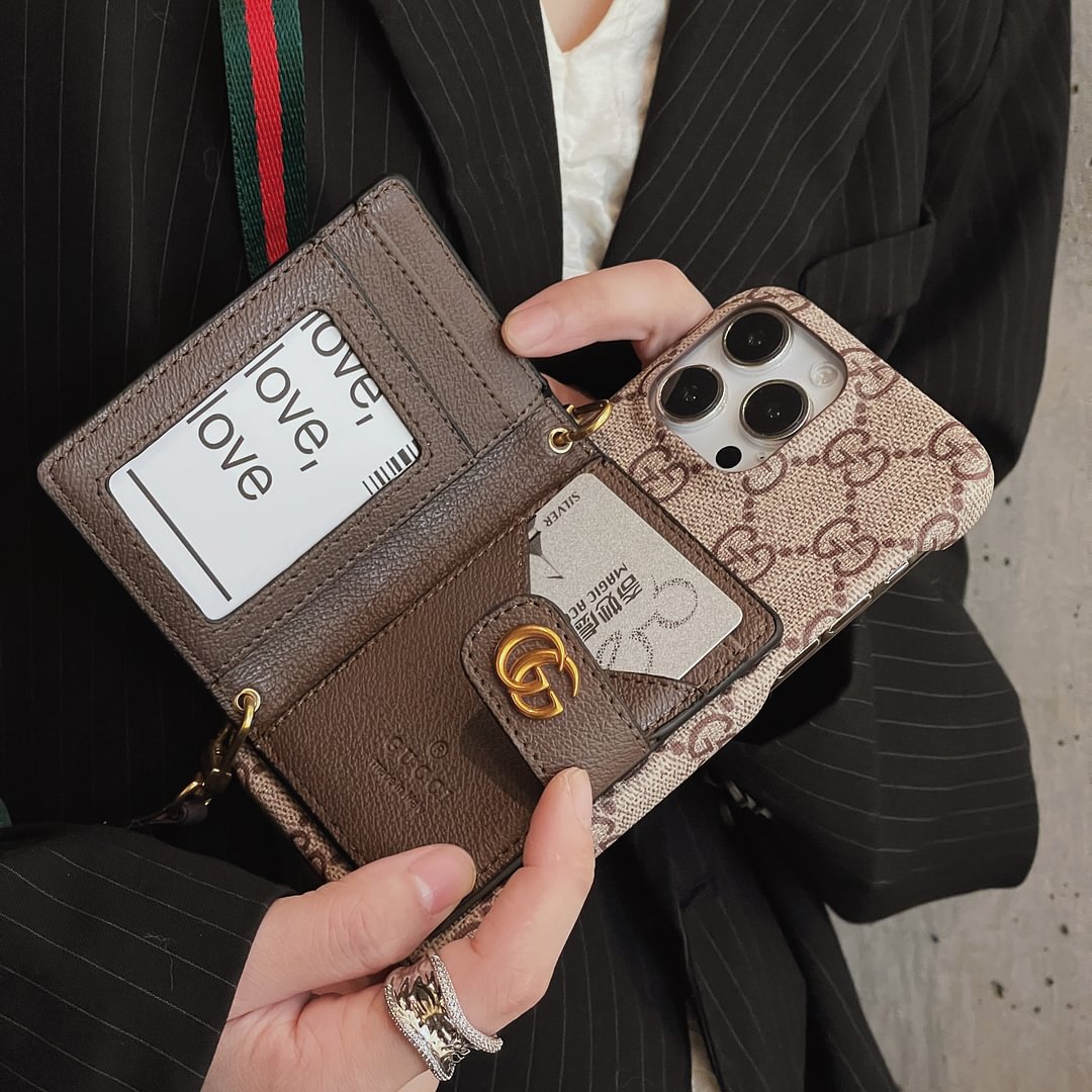 Ophidia Leather Wallet Crossbody iPhone Cases mysite