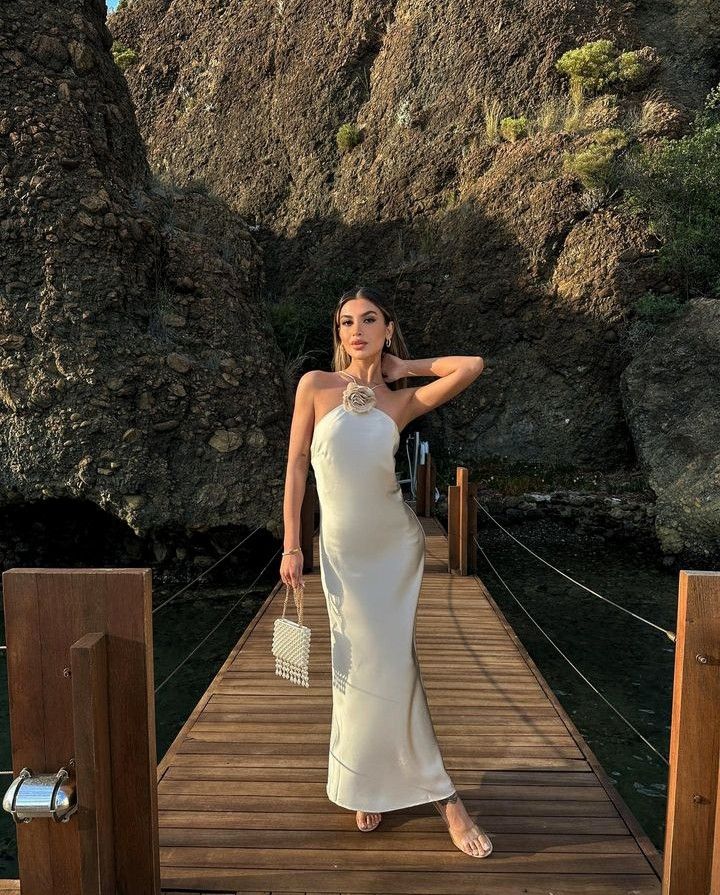 White slim strap mermaid long satin evening gown ball gown prom dress gh3077s mysite