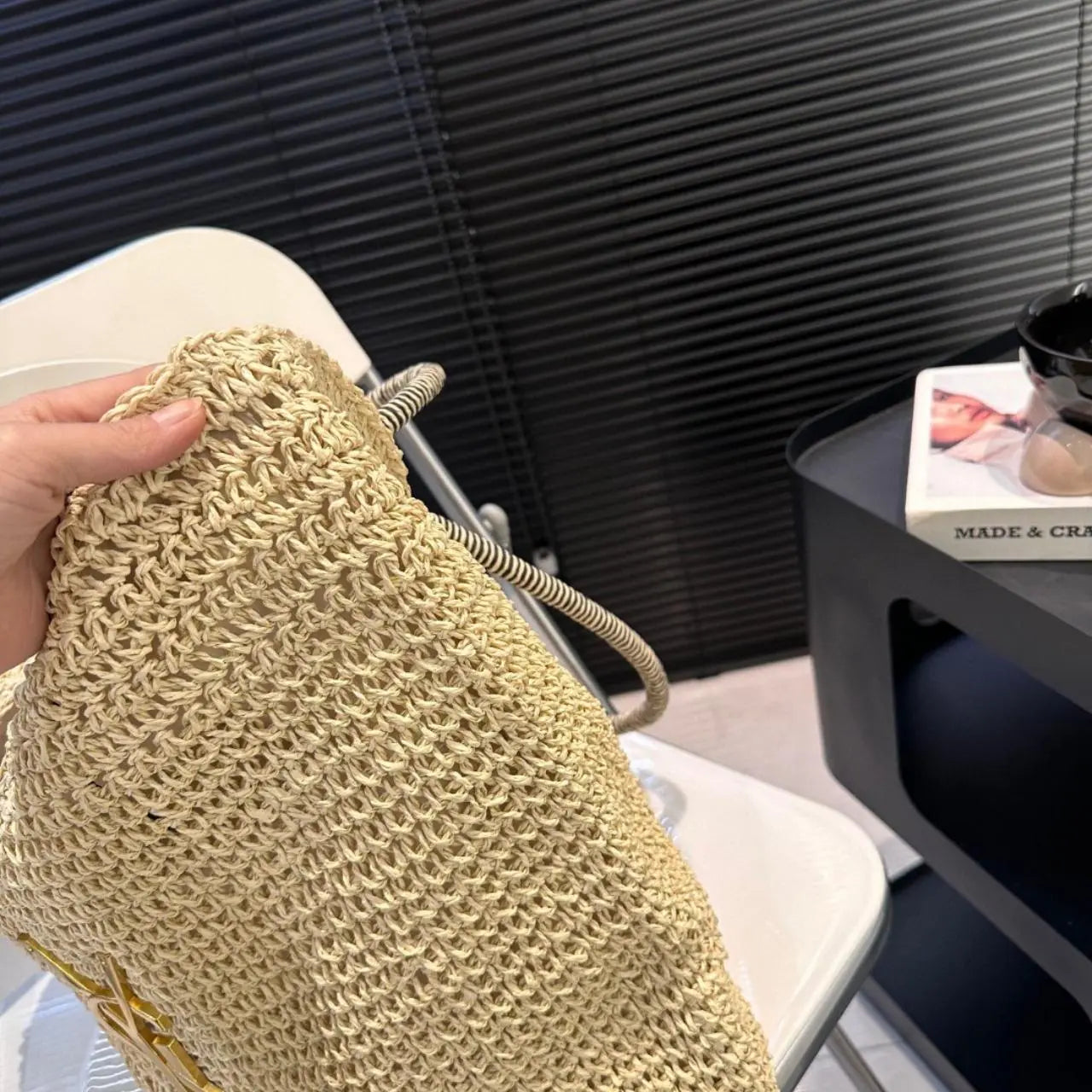 SAINT LAURENT YSL Raffia Bag mysite