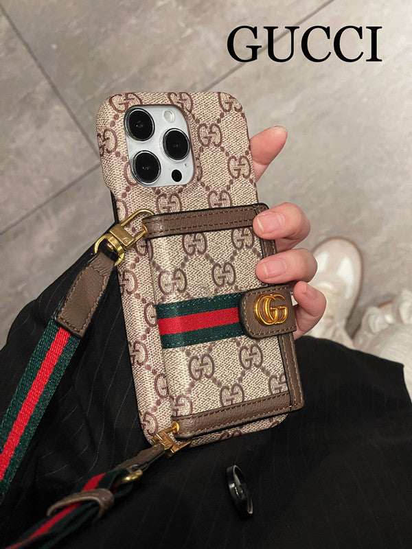 Ophidia Leather Wallet Crossbody iPhone Cases mysite