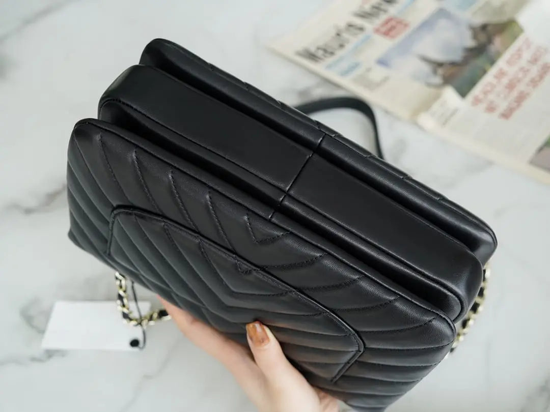 CHANEL Trendy CC25 Pre-Owned medium Chevron Trendy handbag  25cm mysite