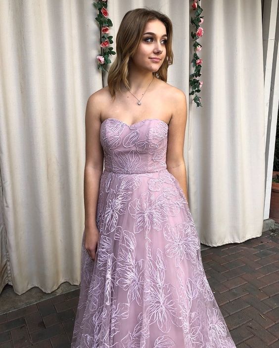 Princess Strapless Lilac Long Ball Gown Prom Dress   cg12727s mysite