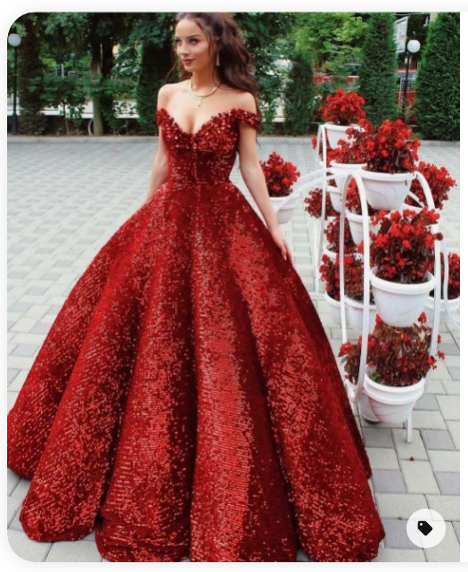 Off The Shoulder Red Ball Gown Prom Dress Quinceanera Dress     cg17336s mysite