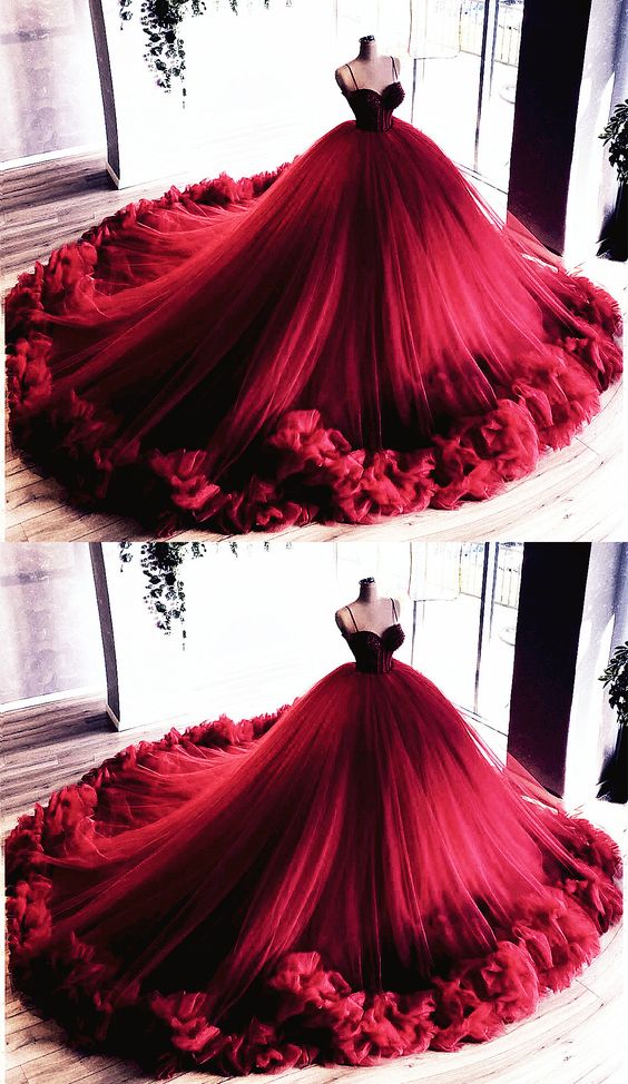 Burgundy Quinceanera Dresses Ball Gown prom dress   cg18103s mysite