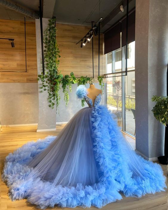 A line blue ling ball gown Prom Dresses     cg22143s mysite