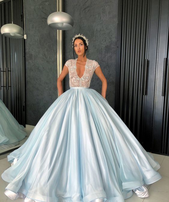 Prom Dresses, ball gown Prom Dresses,fashion blue cheap long Prom Dresses  cg6291s mysite