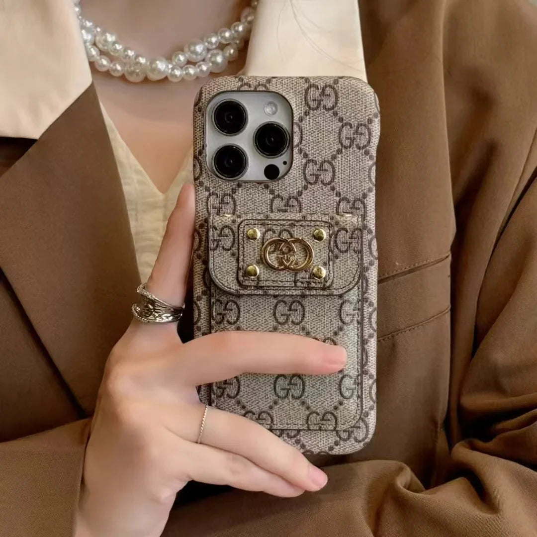 Monogram Canvas Back Card Holder Classic Ophidia Leather iPhone Cases mysite