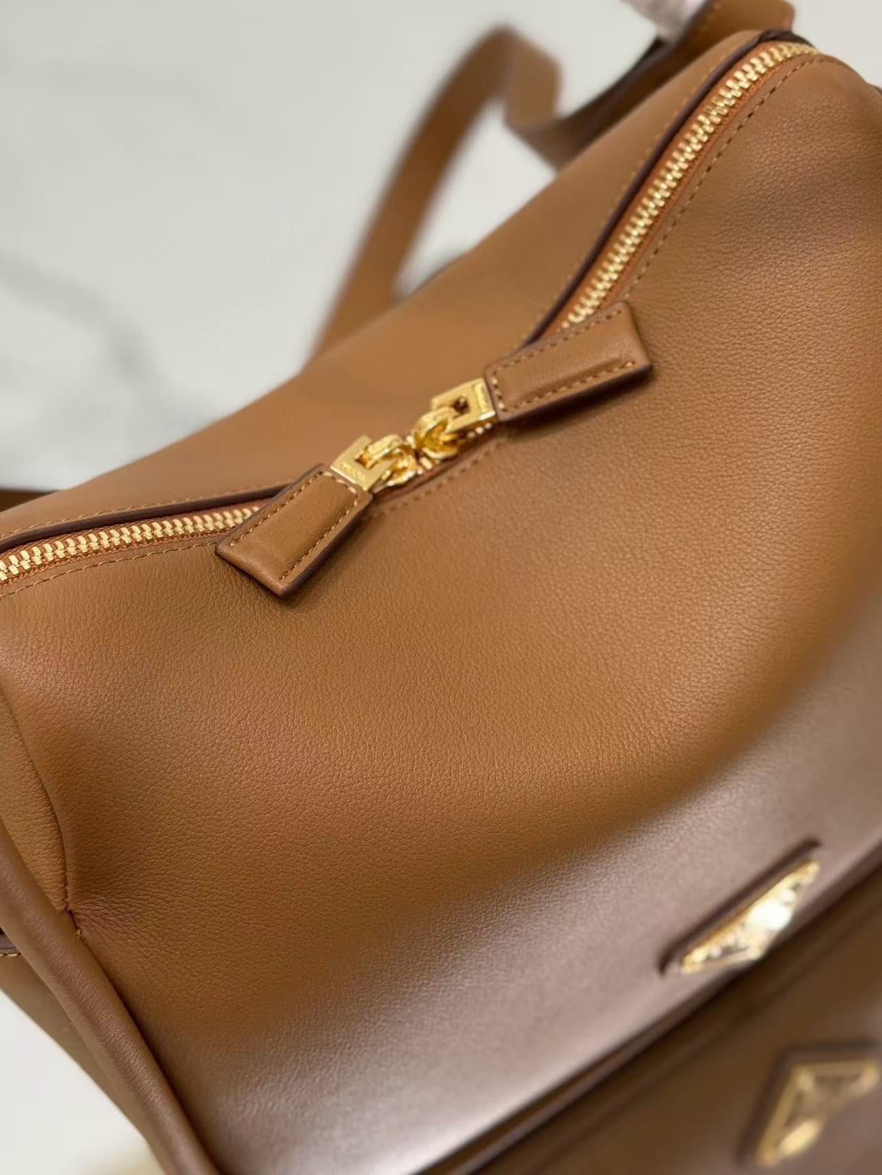 Prada Darling Handbag Caramel Soft Grain Leather mysite