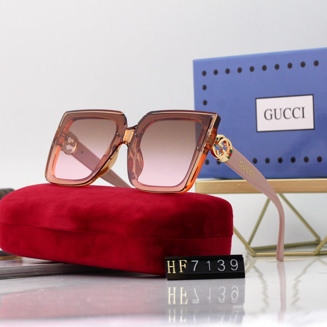 New Square Frame Environmentally Friendly PC Sunglasses 7139s mysite