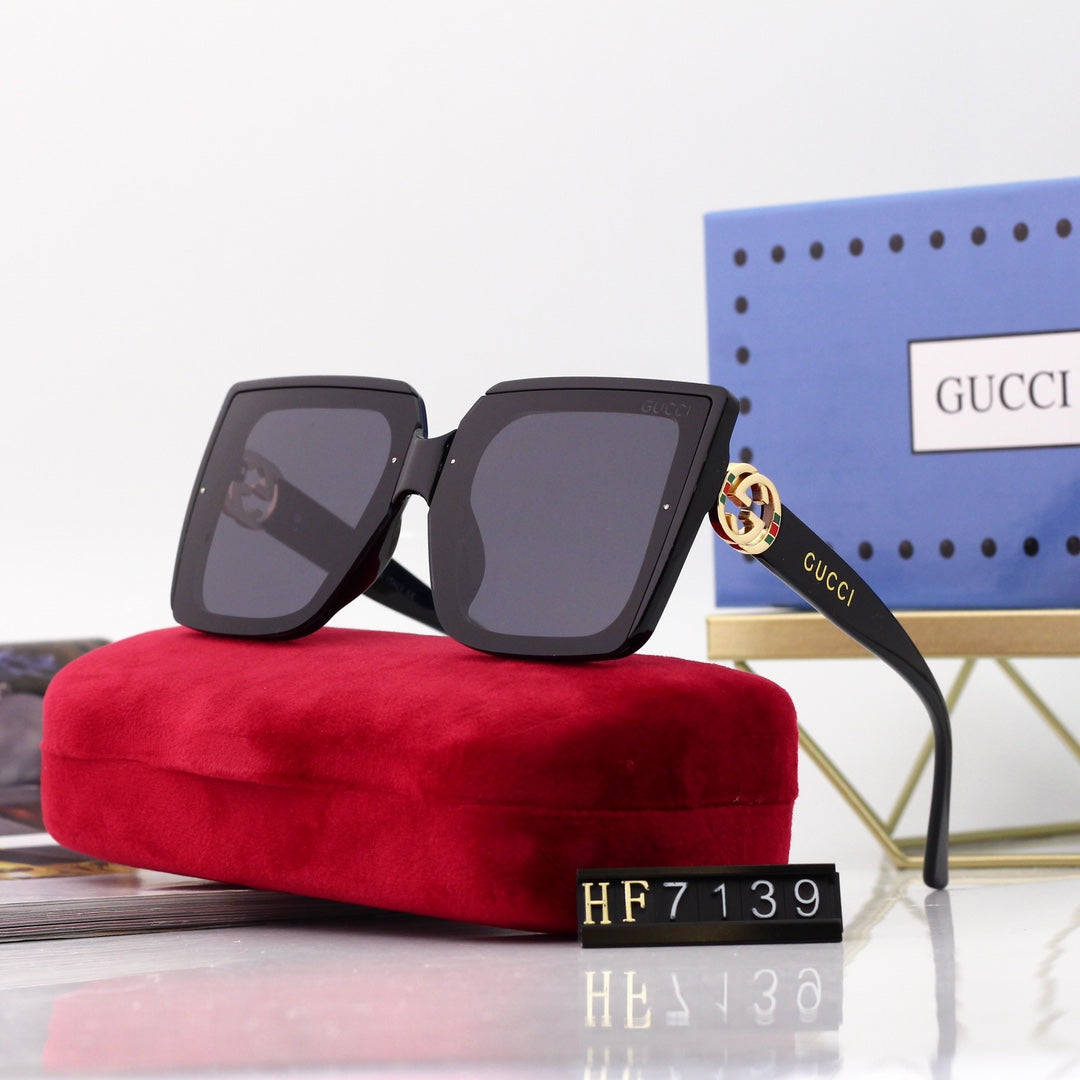New Square Frame Environmentally Friendly PC Sunglasses 7139s mysite