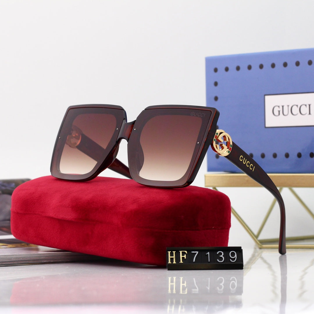 New Square Frame Environmentally Friendly PC Sunglasses 7139s mysite