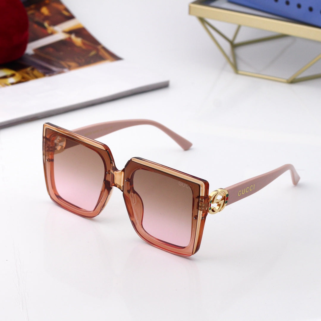 New Square Frame Environmentally Friendly PC Sunglasses 7139s mysite